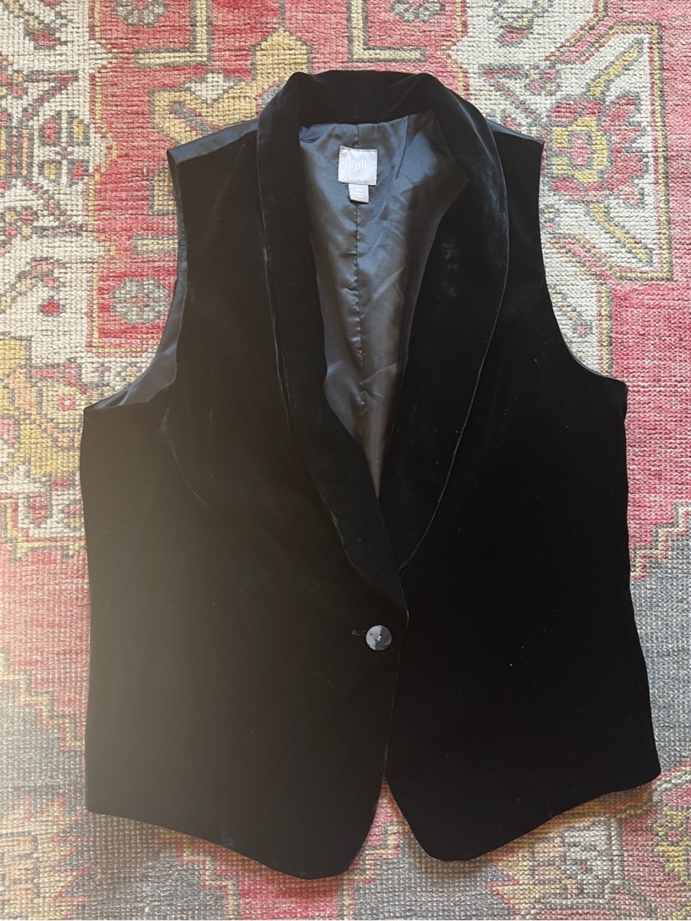 J. Jill Black Velvet Vest